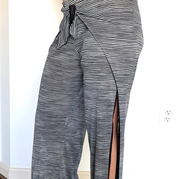 For Cynthia Other - Tie Split Pants Beach Cover Up